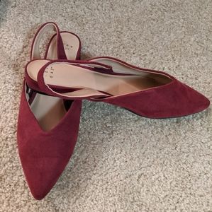 Pointed Burgundy flats